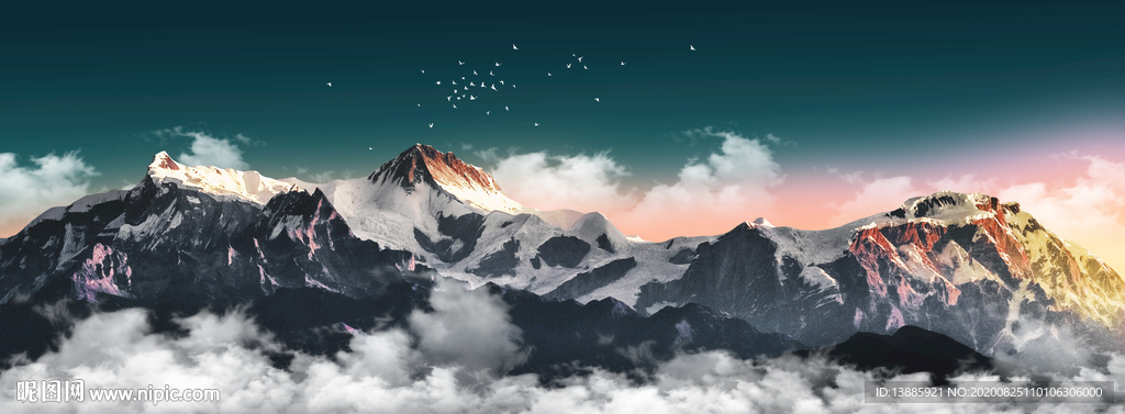 新中式山水晶瓷画