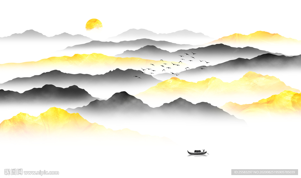 金色山水