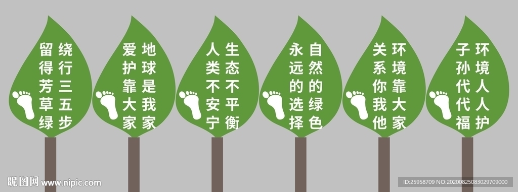 爱护环境标示牌