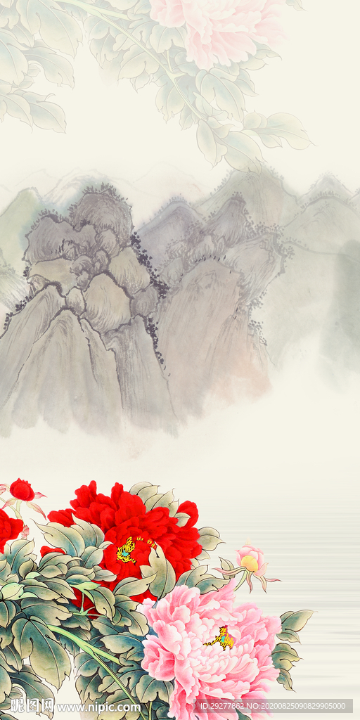 花鸟玄关最新挂画 TIF分层