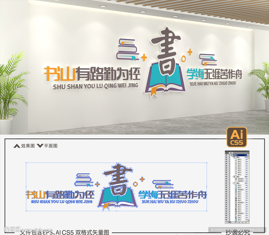 图书馆文化墙