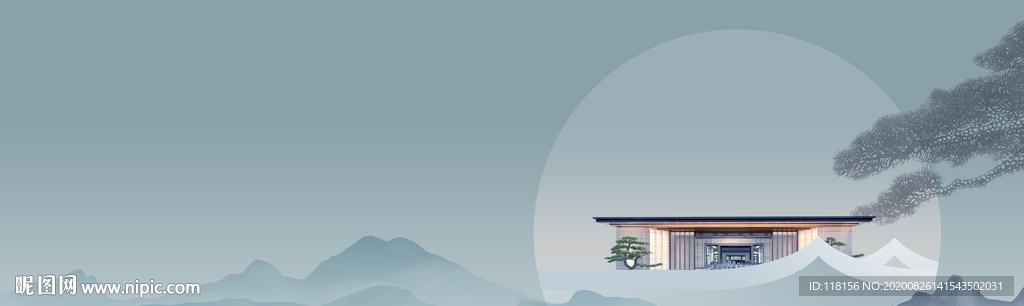 地产形象月亮意境