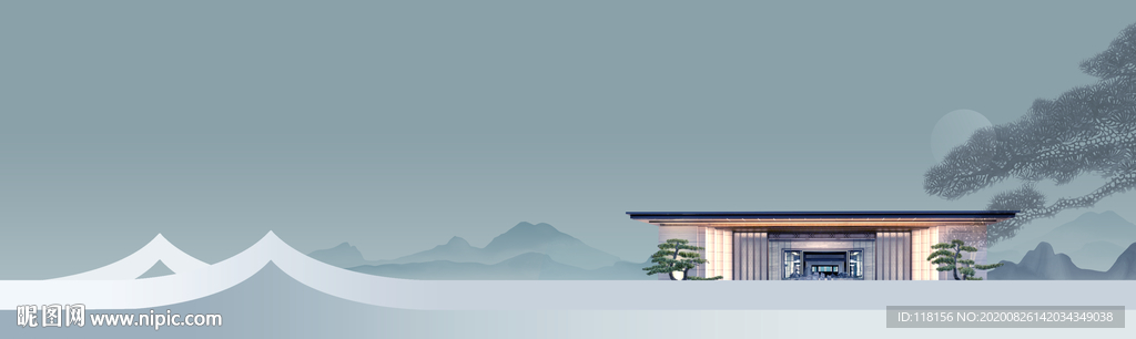 地产形象迎客松