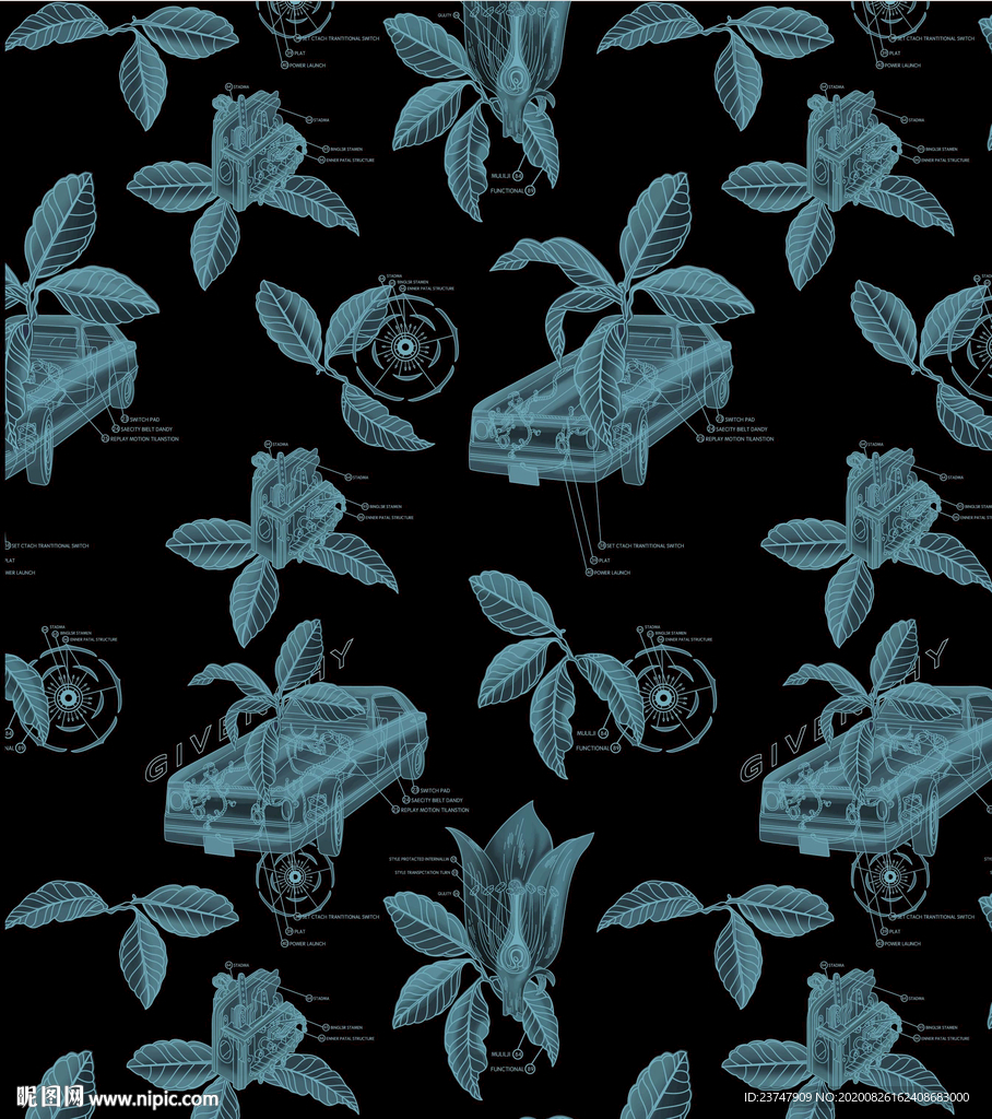 大牌花型 女装花型