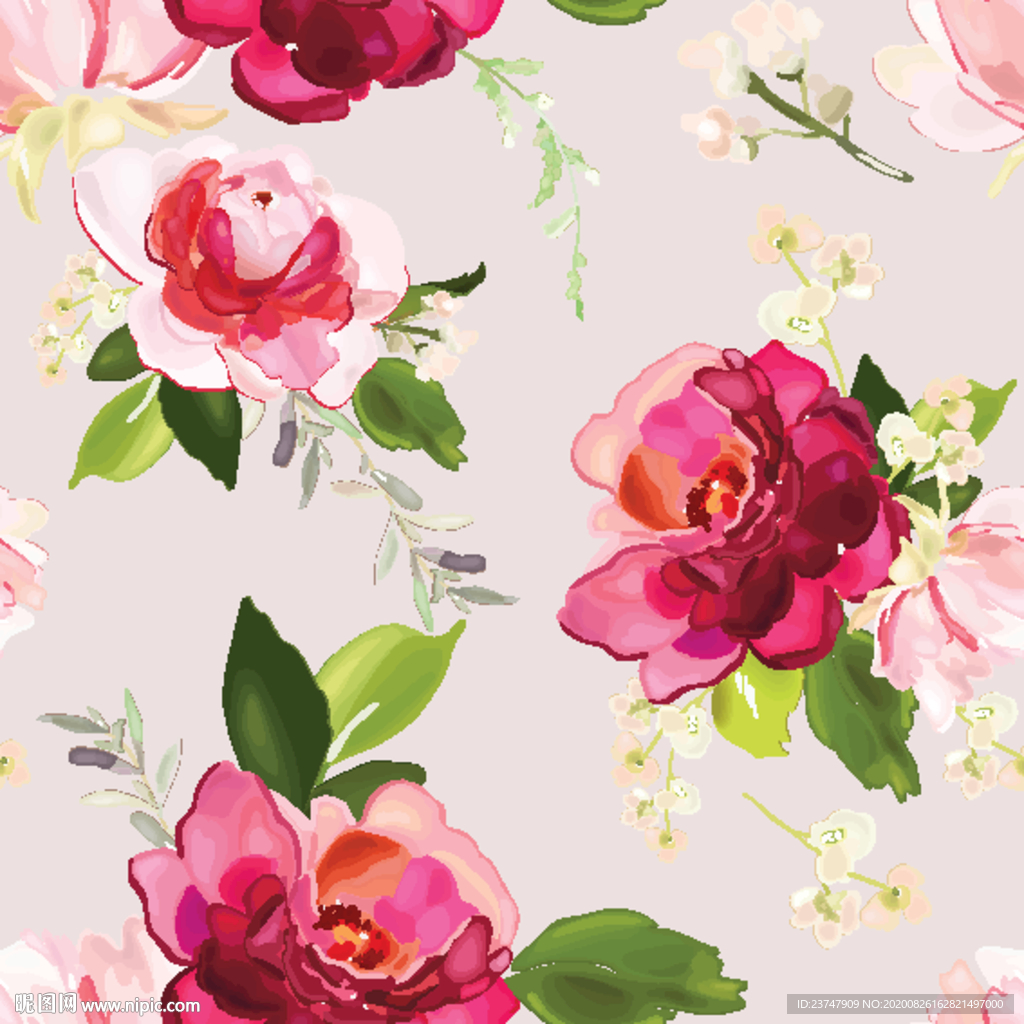 大牌花型 女装花型