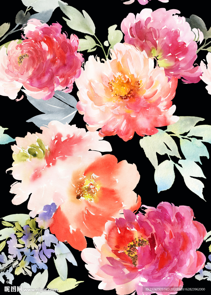 大牌花型 女装花型