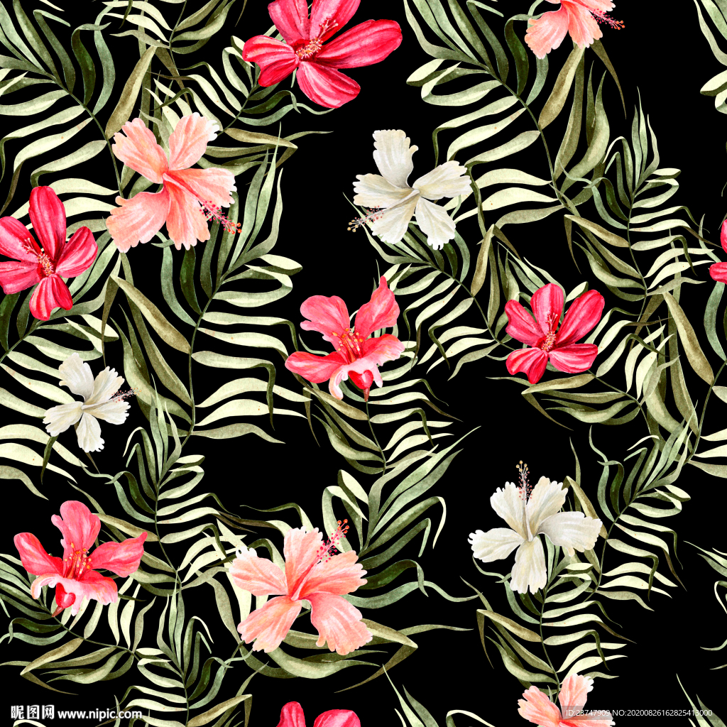 大牌花型 女装花型