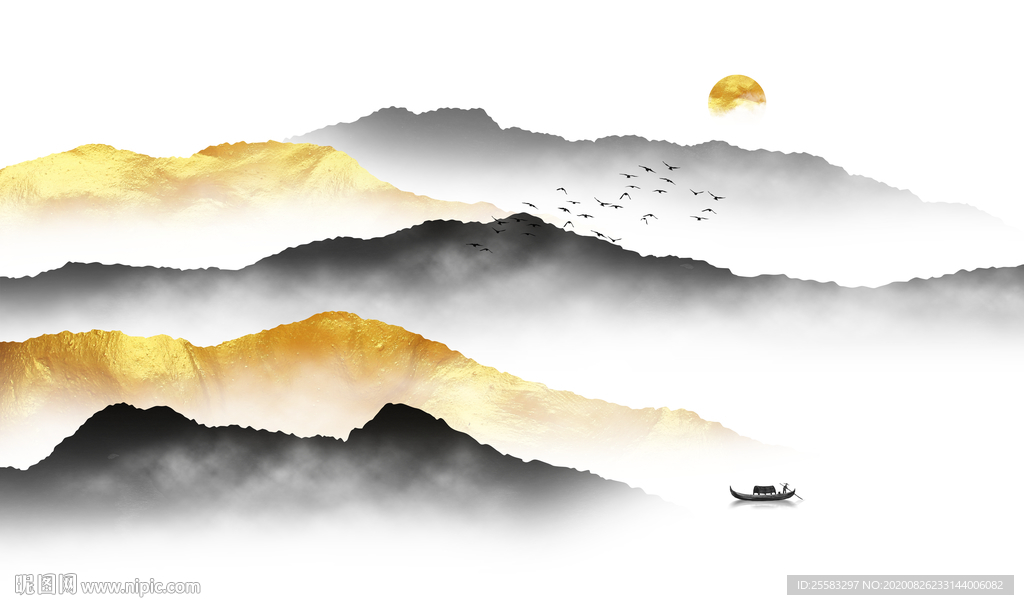 金色山水