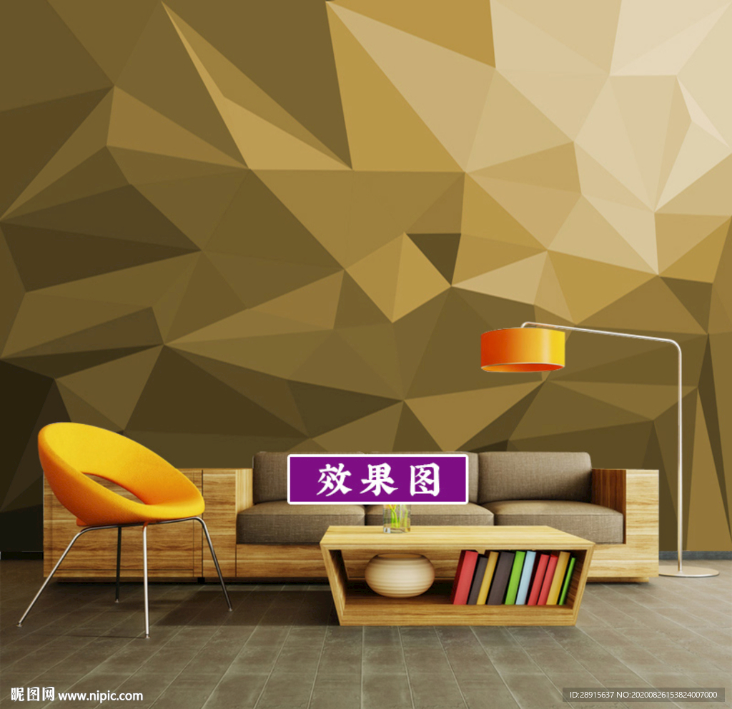 3D几何 浮雕 背景墙