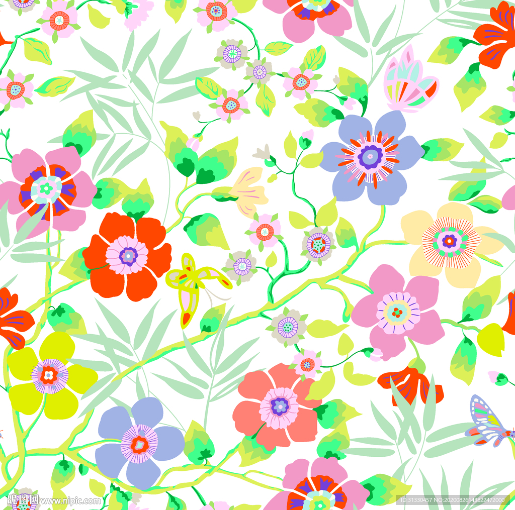 服装花朵花型