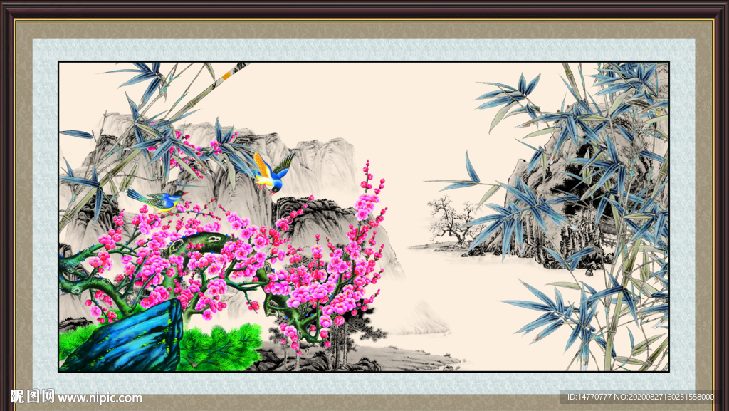 工笔梅花