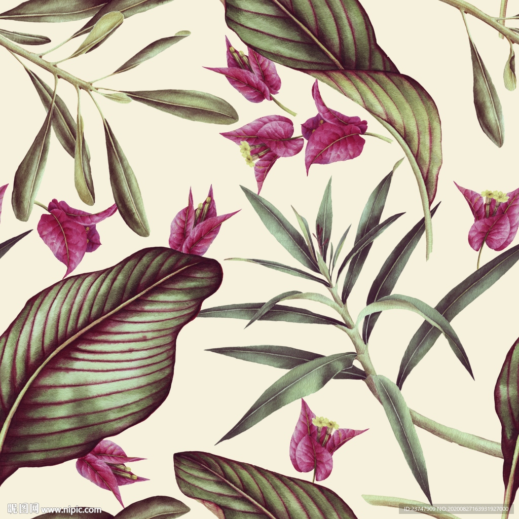 大牌花型 女装花型