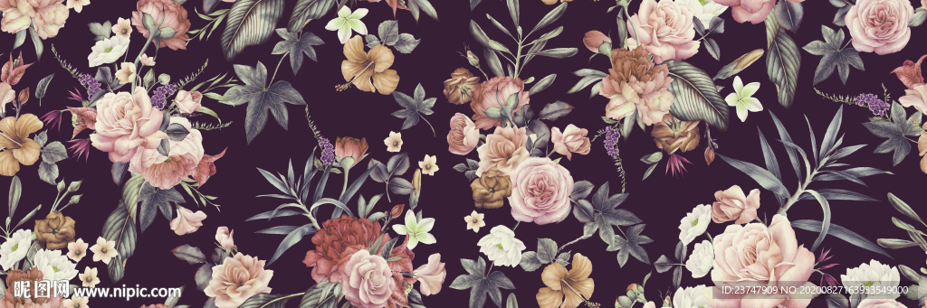 大牌花型 女装花型