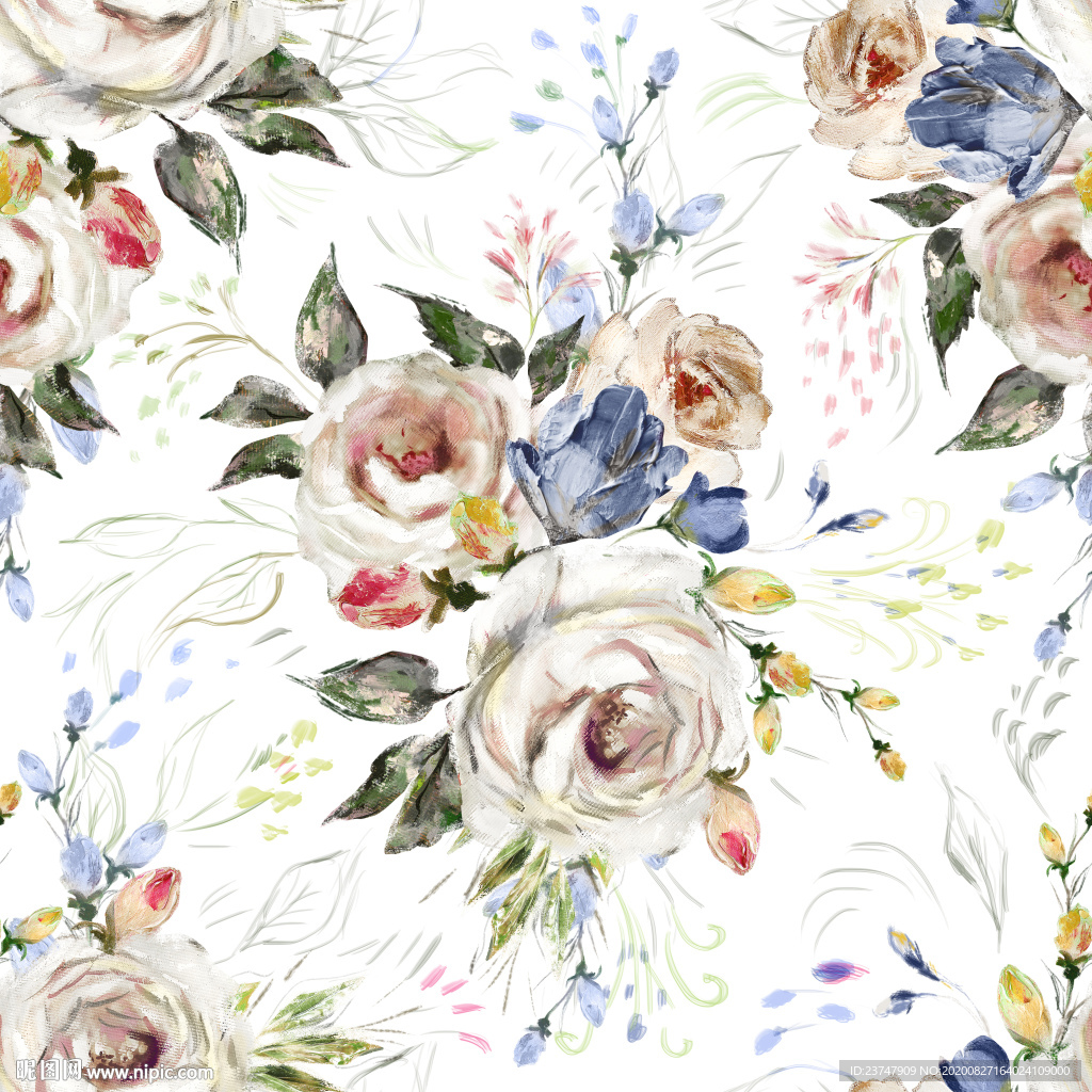 大牌花型 女装花型