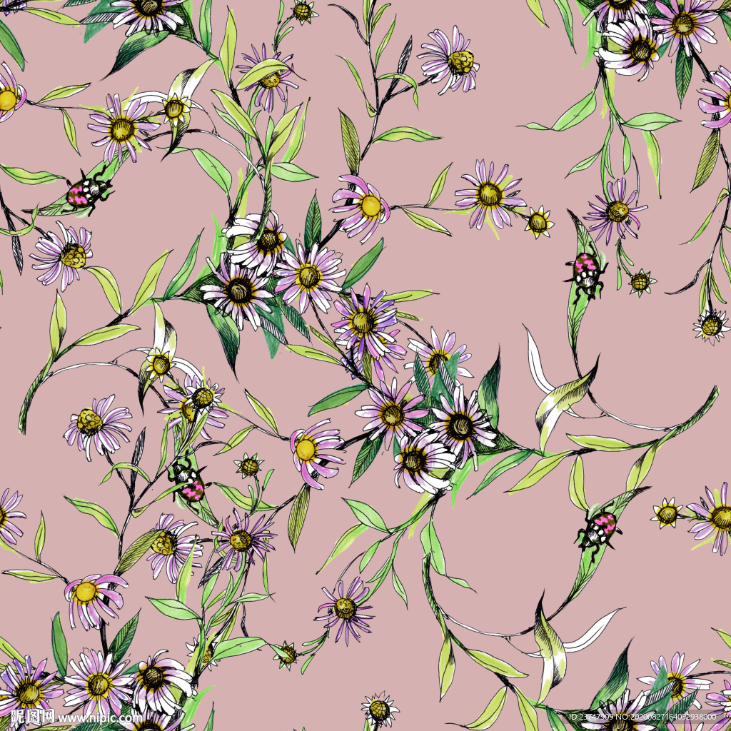 大牌花型 女装花型