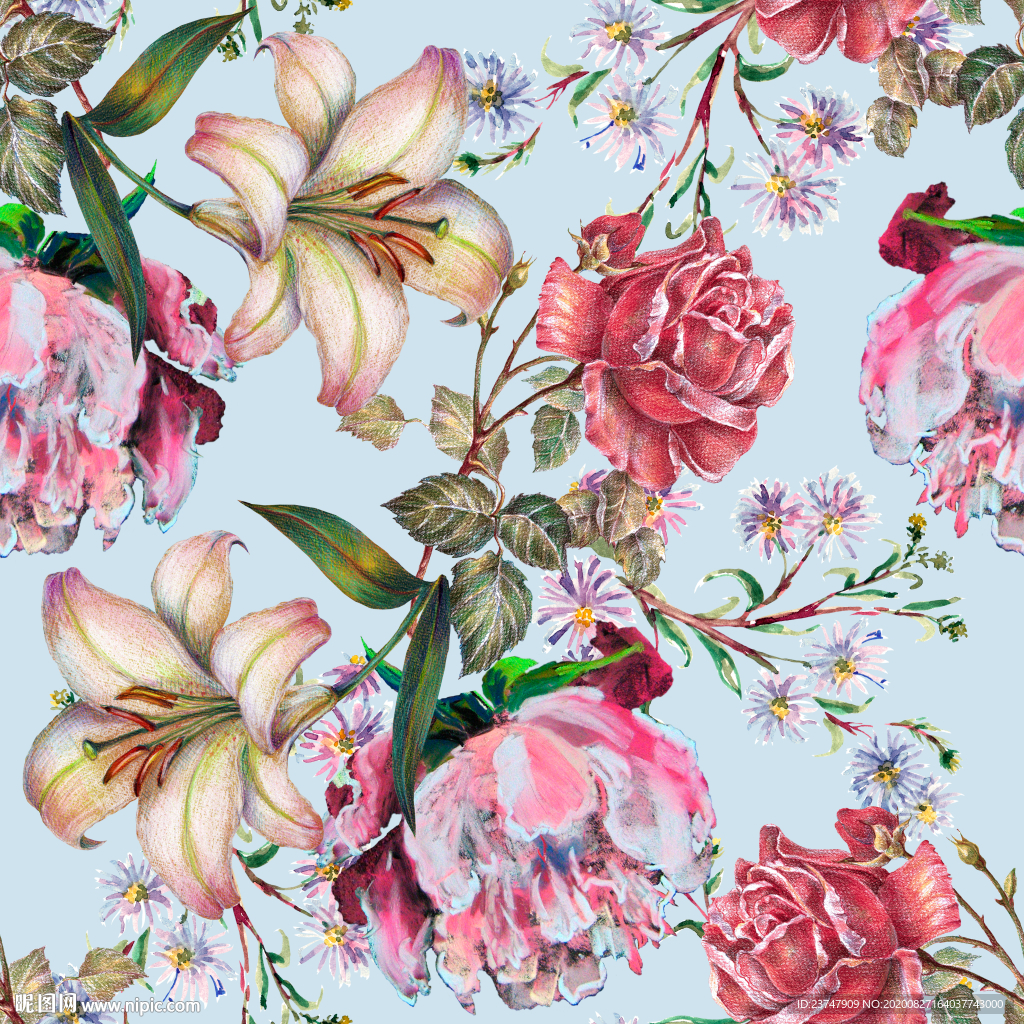 大牌花型 女装花型