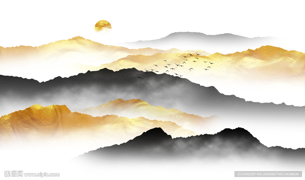 金色山水