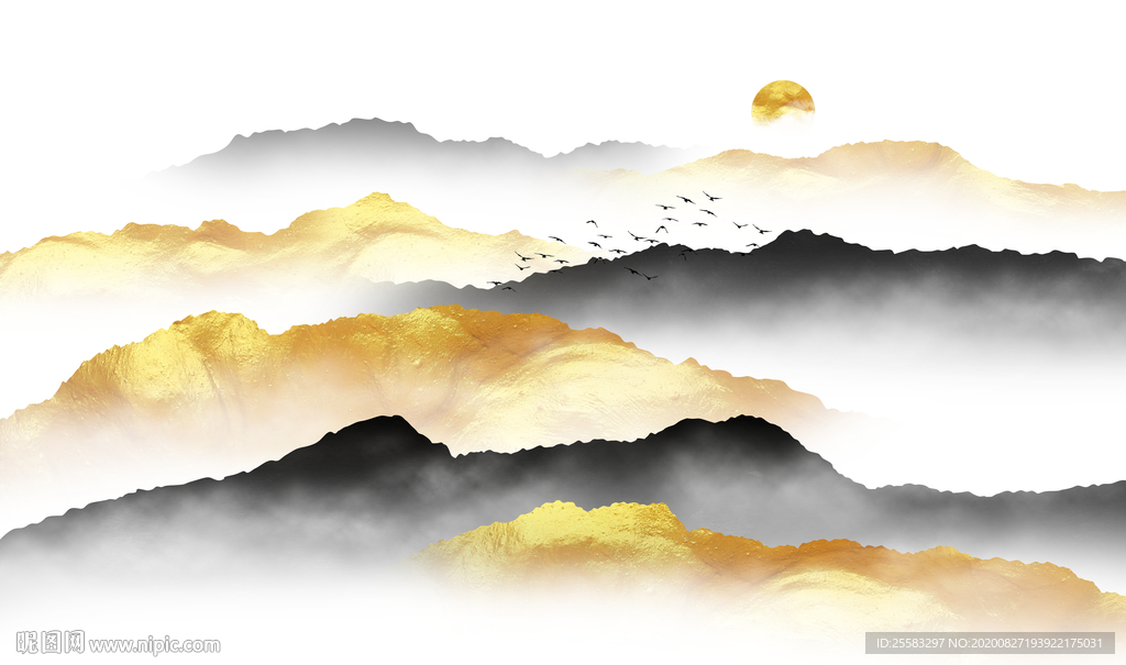 金色山水