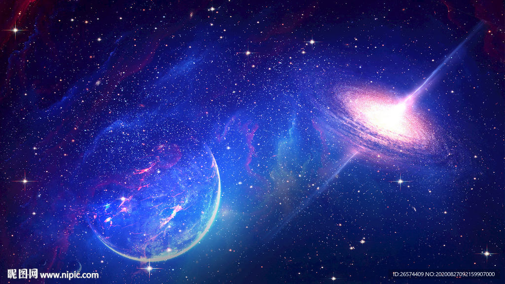 星空 星空图 宇宙 蓝色星空