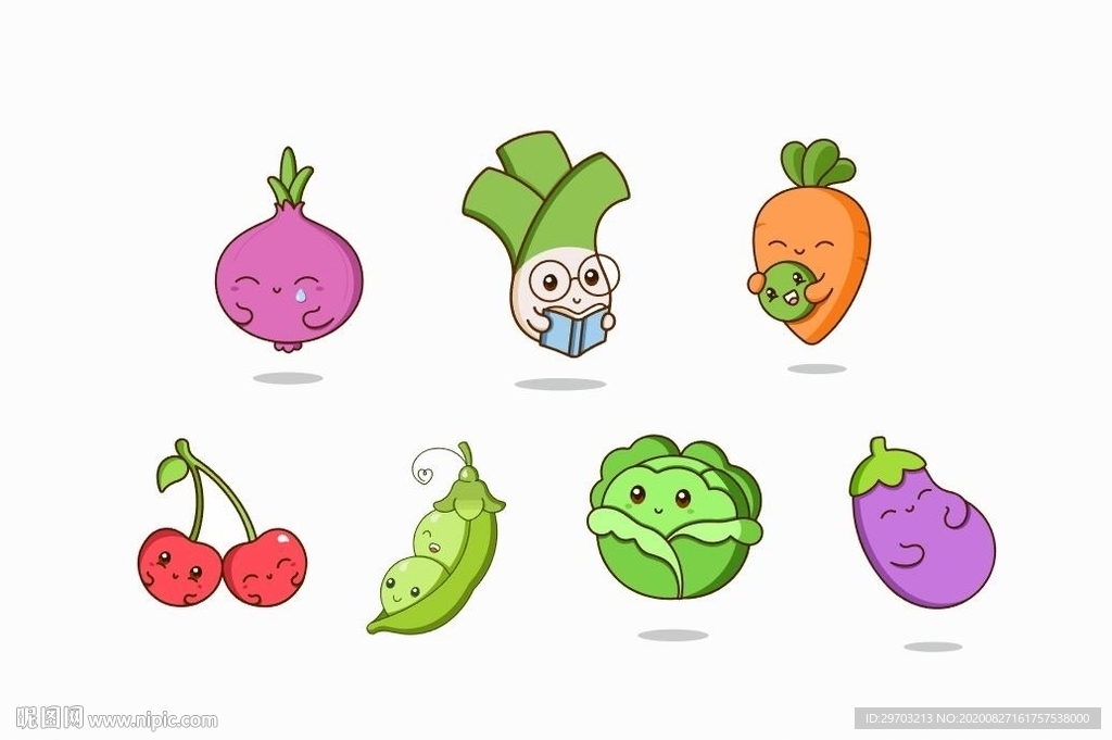 卡通蔬菜