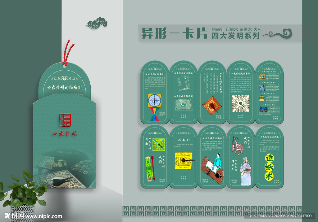 四大发明 卡片