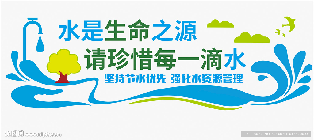 节约用水文化墙