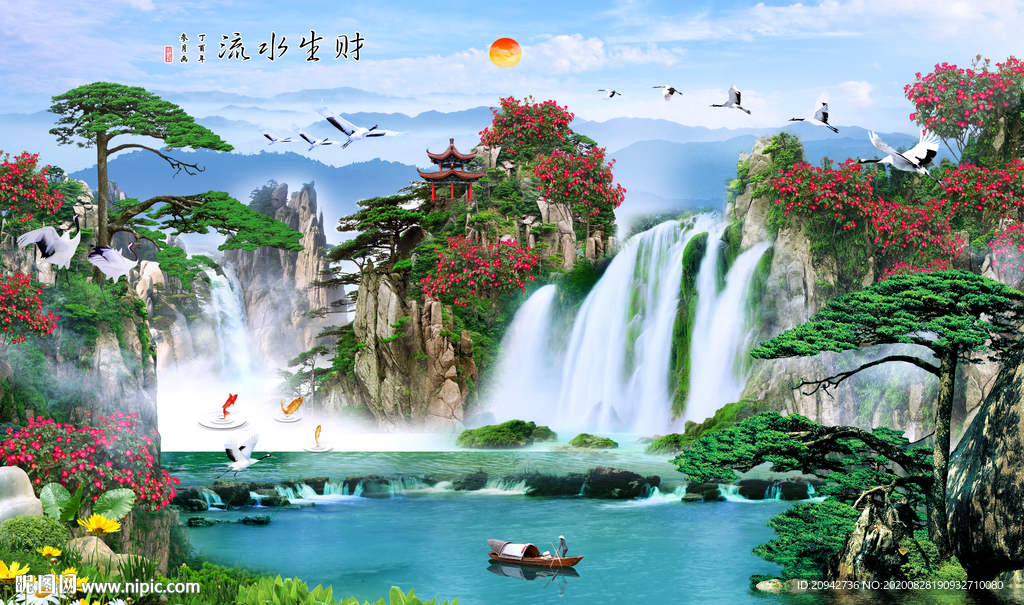 山水画 水墨山水画 意境山水画