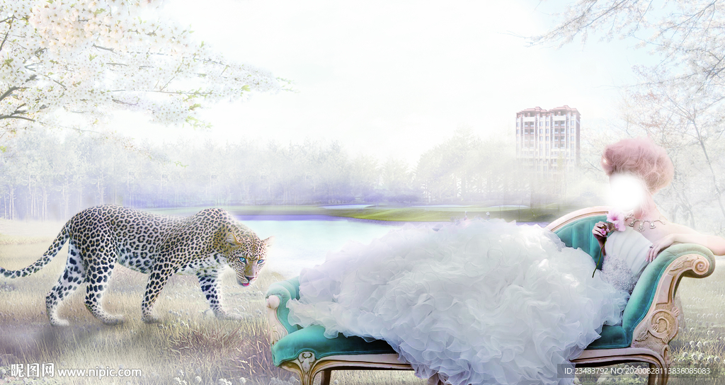 梦幻湖景画面