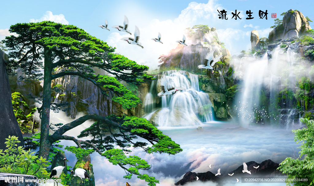 山水画 水墨山水画 意境山水画