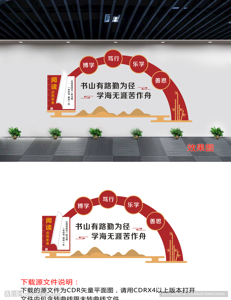 阅览室文化墙