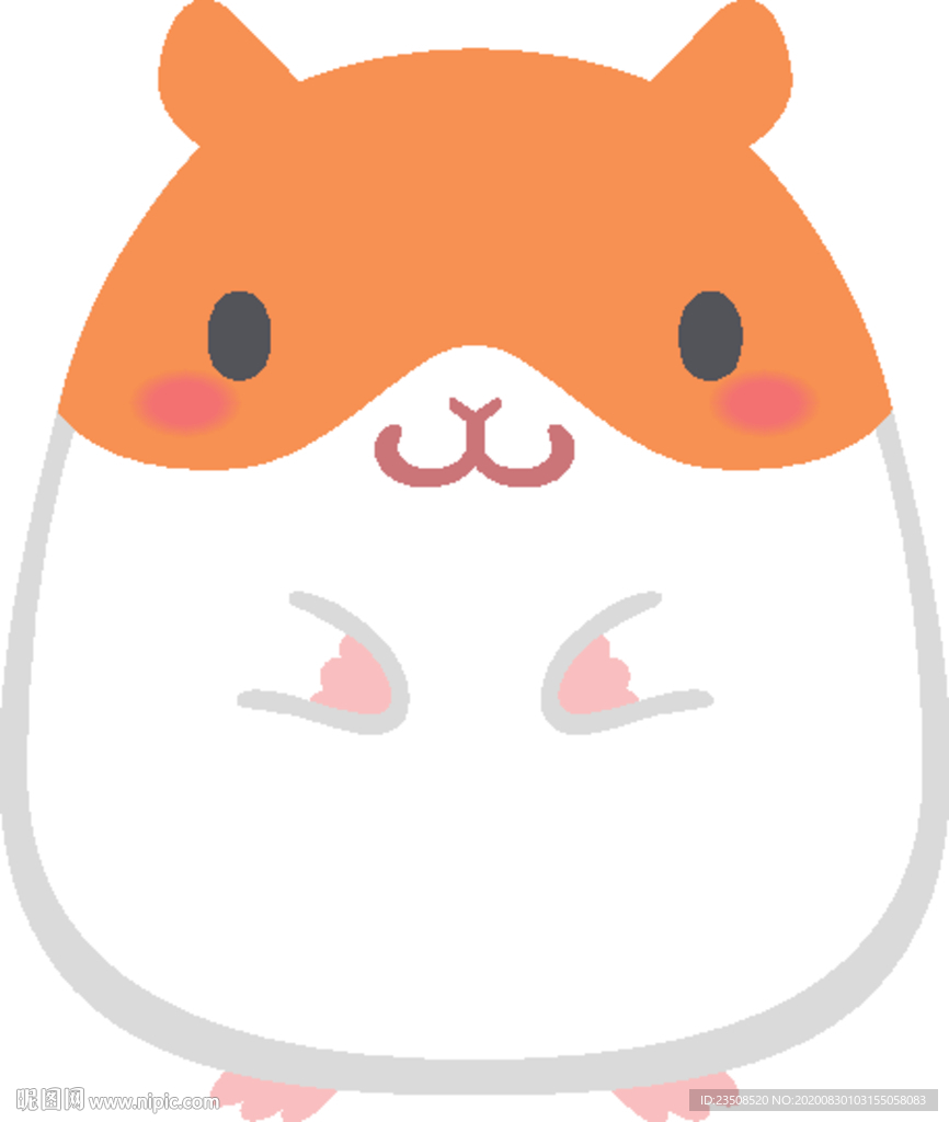 卡通仓鼠插画图标
