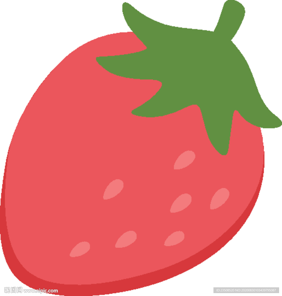 卡通草莓插画图标