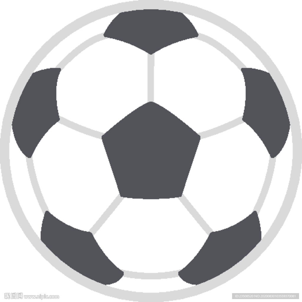 卡通足球插画图标