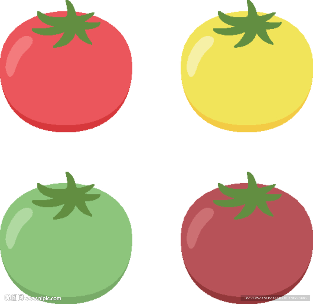 卡通西红柿插画图标