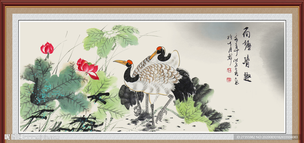 荷花图