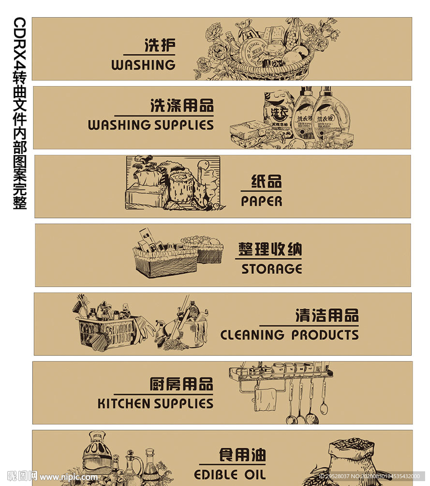 超市吊楣分区画面
