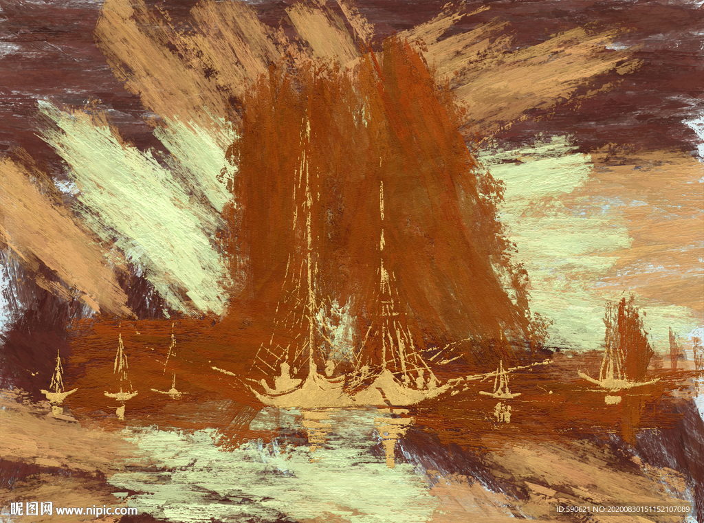 抽象油画