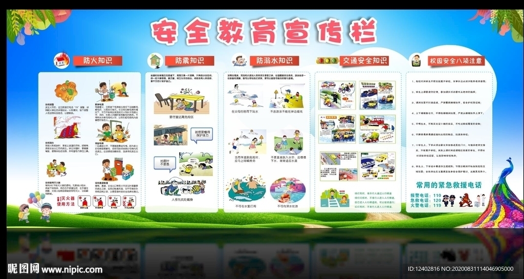 安全教育宣传栏