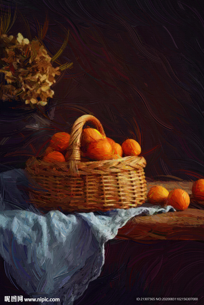 水果静物油画装饰画