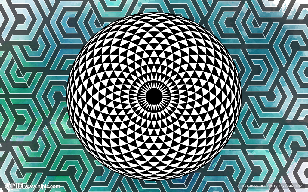 北欧地毯地画