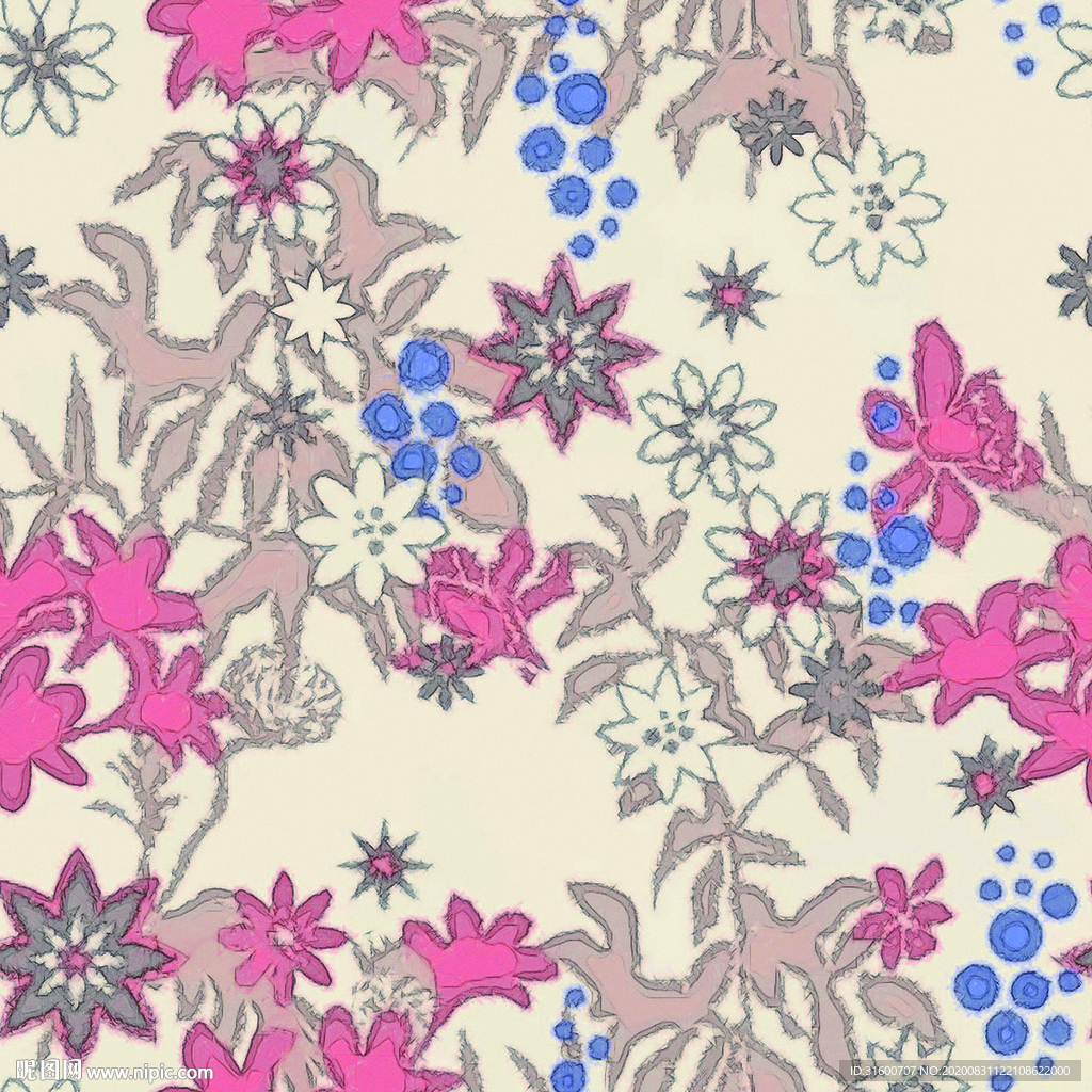 手绘个性植物花