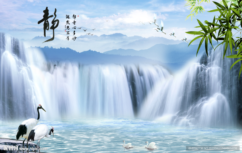 山水画 水墨山水画 意境山水画