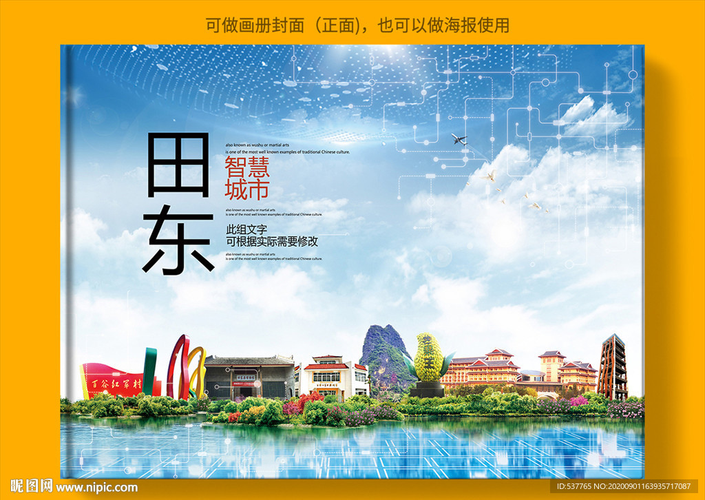 田东智慧科技创新城市画册封面