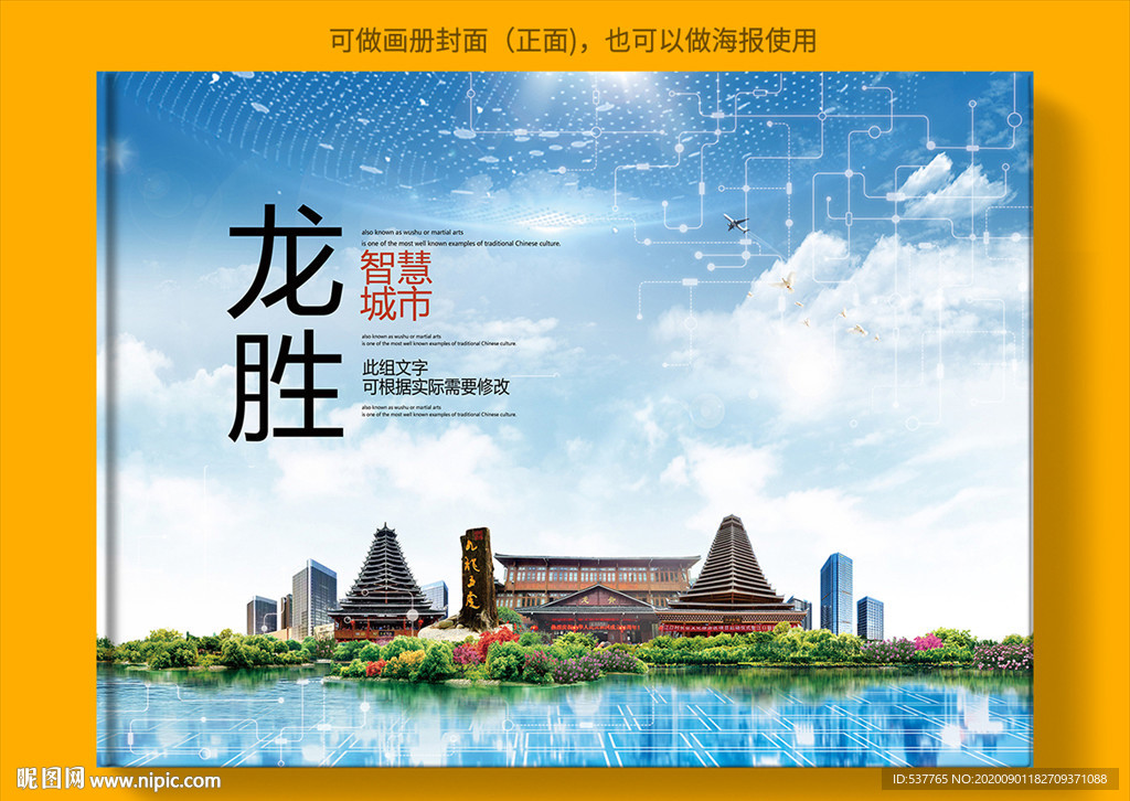 龙胜智慧科技创新城市画册封面
