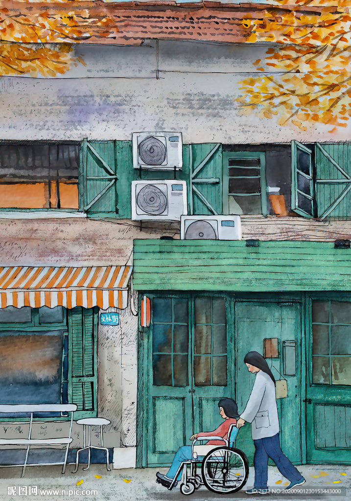 手绘高清美好童年回忆