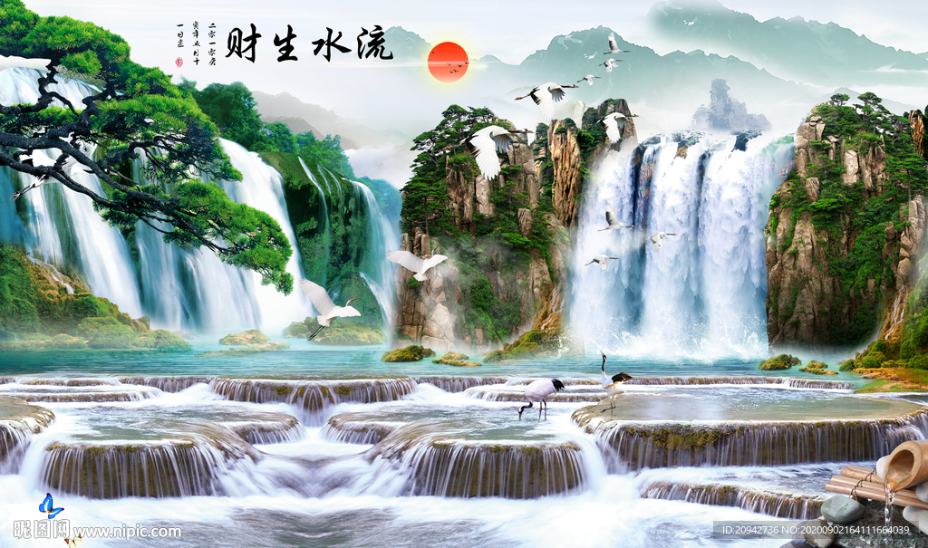 山水画 水墨山水画 意境山水画