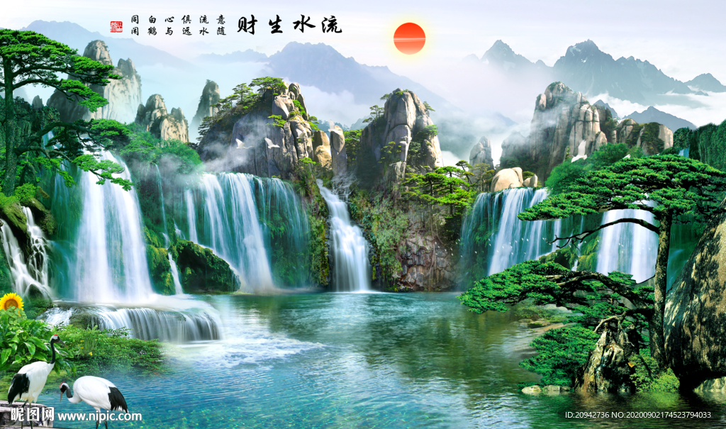 山水画 水墨山水画 意境山水画