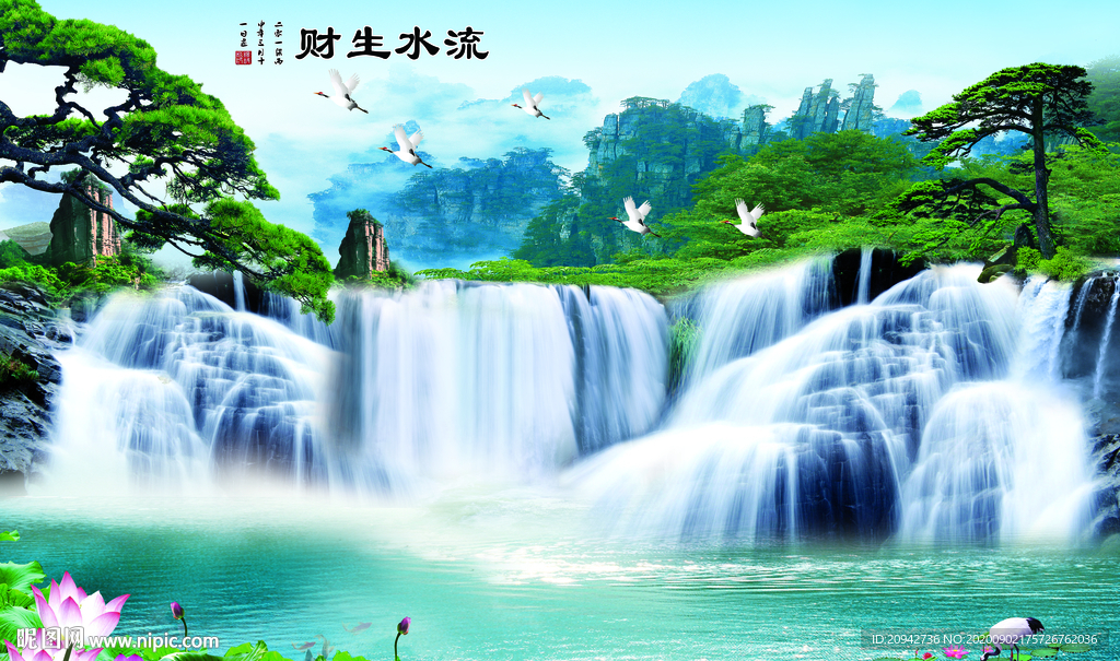 山水画 水墨山水画 意境山水画