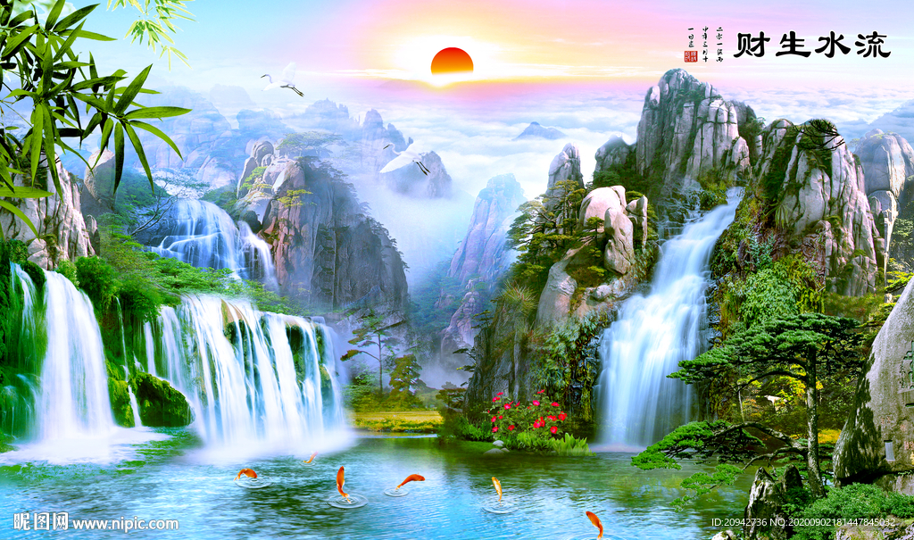 山水画 水墨山水画 意境山水画