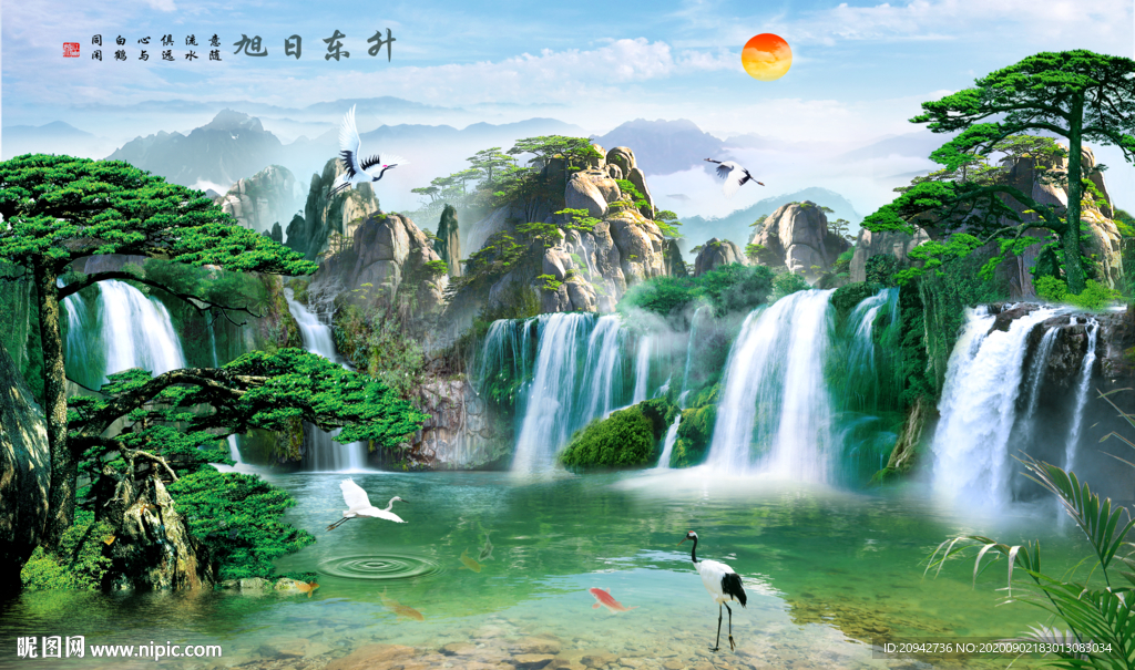 山水画 水墨山水画 意境山水画